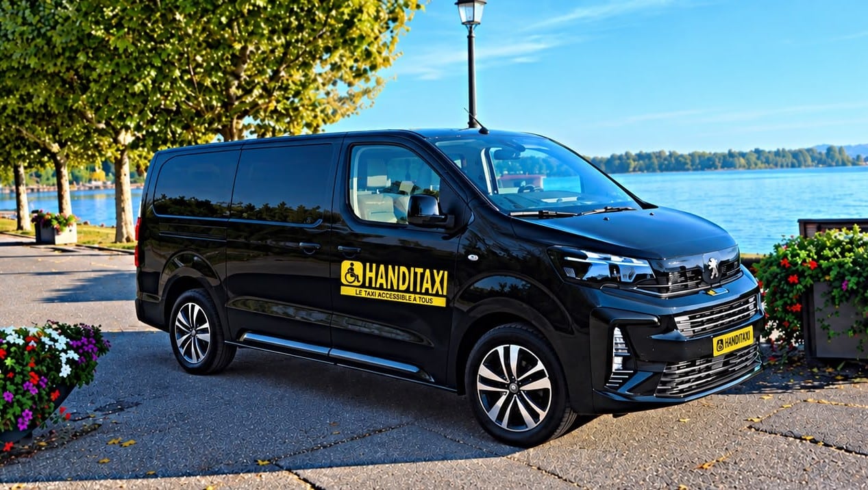 Véhicule de transport Handitaxi - vue de côté